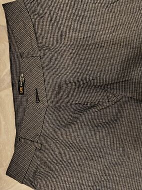 Lee Black and Gray Straight-Leg Dress Pants